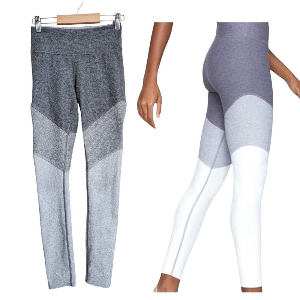 Outdoor Voices Color Block 7/8 Springs Leggings Storm Lake Ice Blue XS